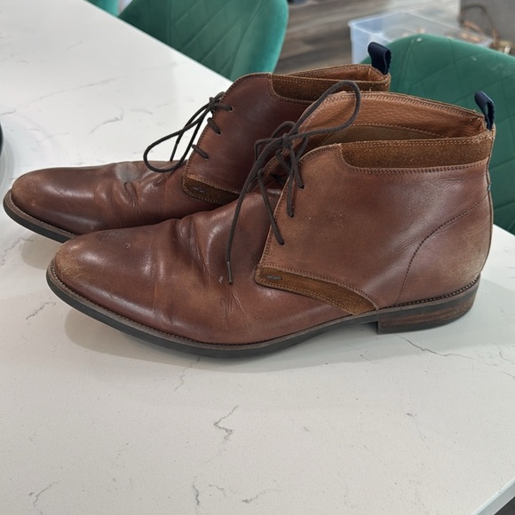 Florsheim Boots.  Men’s size 11.5.  Brown leather shoes. - Picture 1 of 8